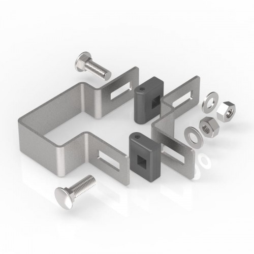 Sistemele de prindere se pot livra cu piuliță antivandal din INOX