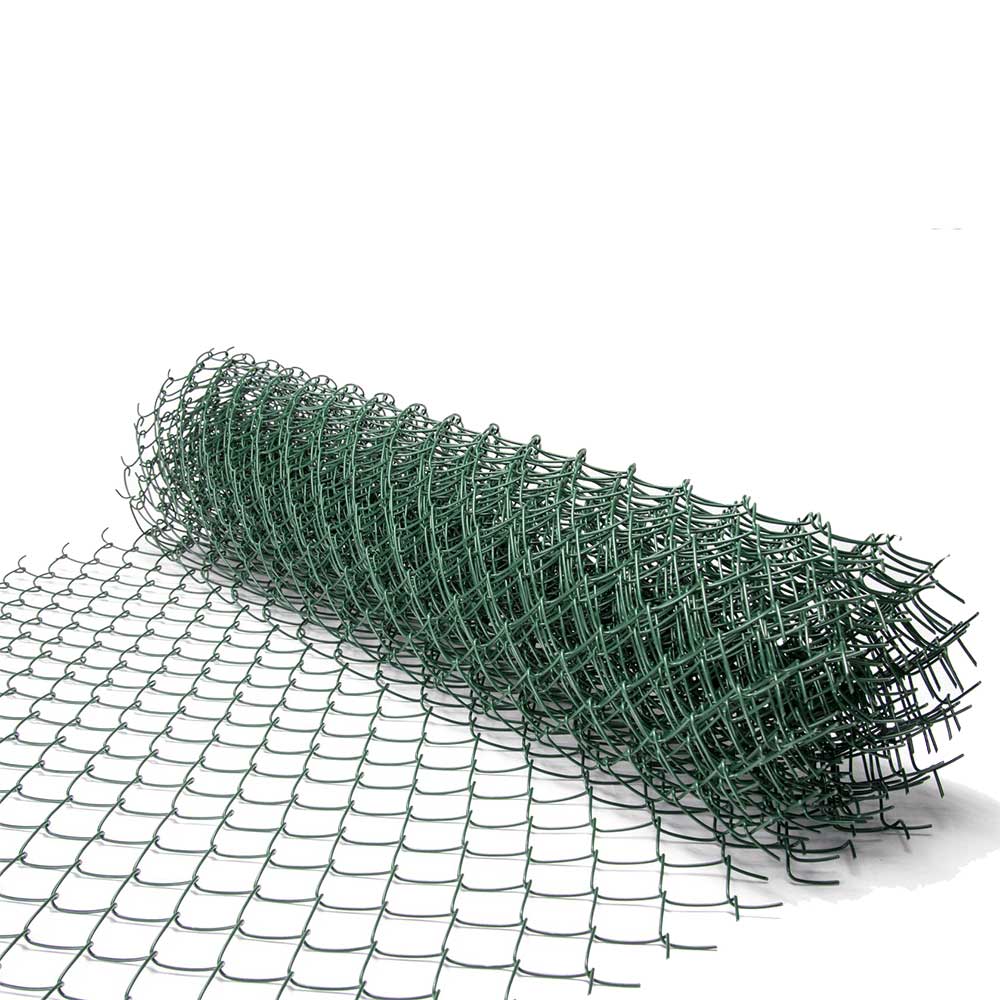 plasa impletita PVC verde RAL 6005