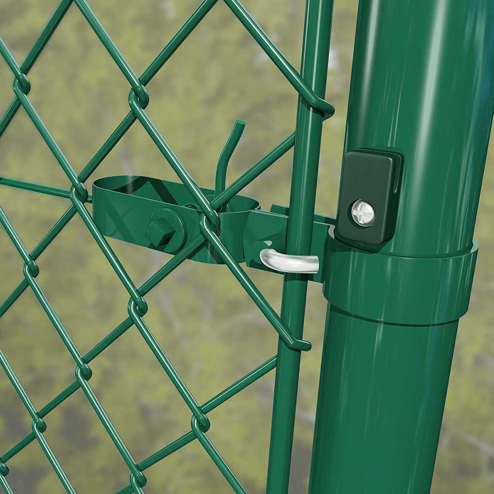 Plasă împletită plastifiată verde ∅ 3 mm