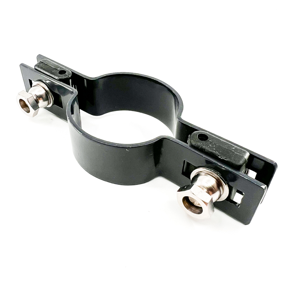Colier antracit intermediar 38 mm pentru prinderea panourilor cu fir de 4 mm